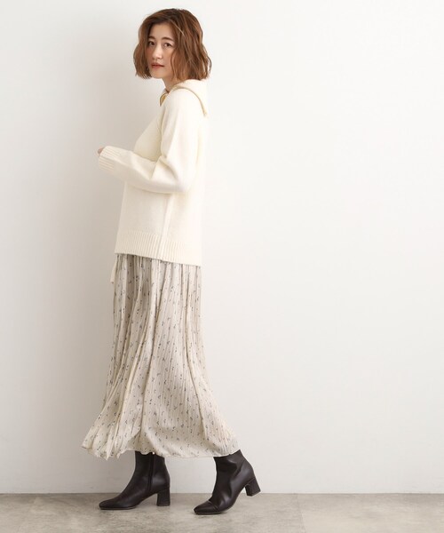 未使用！ 2024コレクション ユキトリイ インター 花柄 プリーツ スカート♪ grove（グローブ） スカート 花柄アソートプリーツスカート : ZOZOTOWN