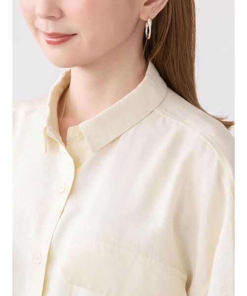 「AMERICAN HOLIC」 長袖シャツ L ホワイト レディース_画像7