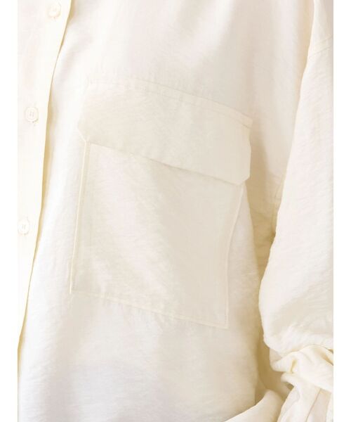 「AMERICAN HOLIC」 長袖シャツ L ホワイト レディース_画像8