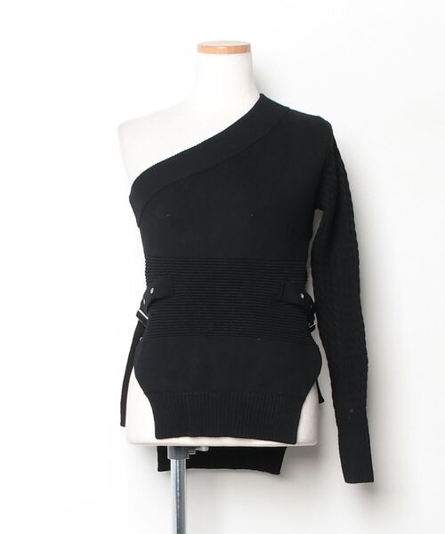UN3D.（アンスリード） 長袖ニット FREE ブラック レディース