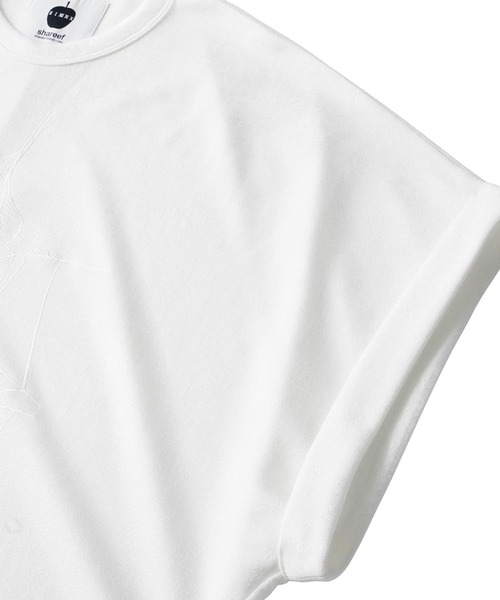 「SHAREEF」 半袖Tシャツ 1 ホワイト メンズ_画像8
