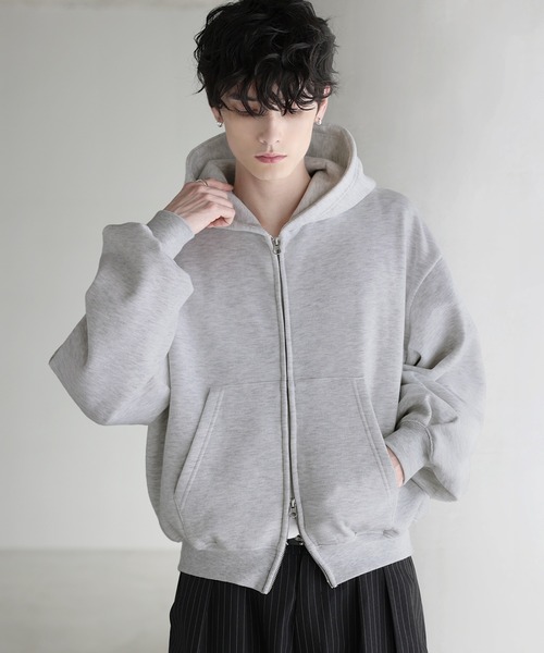 ASTRONOMY パーカー Buyer's Select/「短丈」袖タックダブルZIP