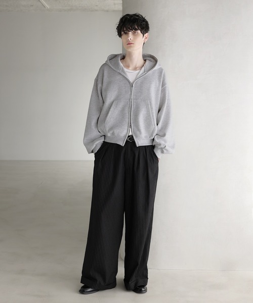 ASTRONOMY パーカー Buyer's Select/「短丈」袖タックダブルZIP