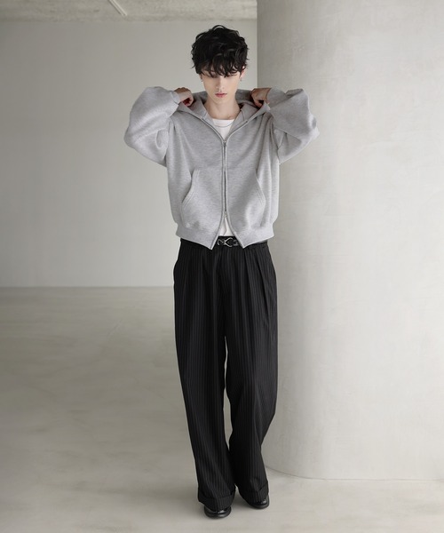 ASTRONOMY パーカー Buyer's Select/「短丈」袖タックダブルZIP