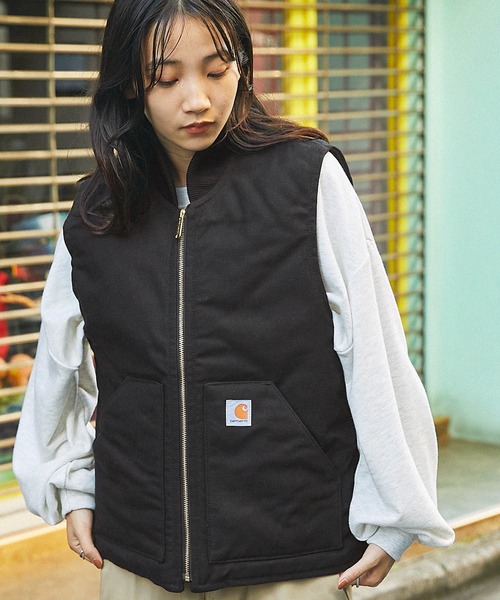 カーハート 中綿ベスト ユニフォームエクスペリメントコラボ メンズ M ブラウン CLASSIC VEST | Carhartt WIP(カーハート ワークインプログレス