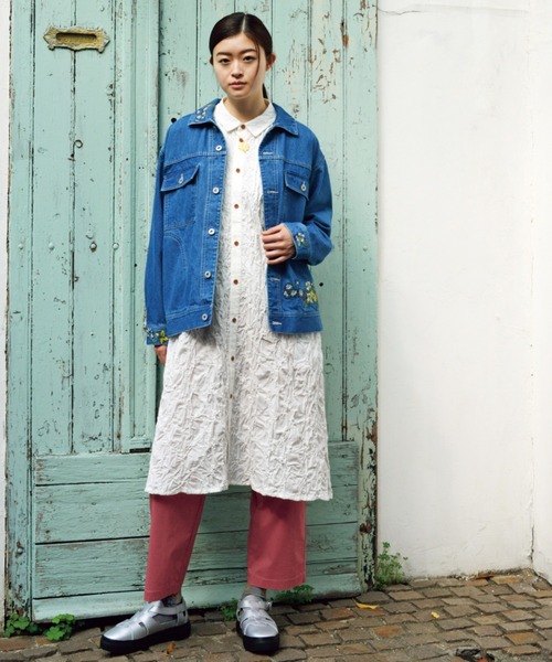 「SUPER HAKKA」 イージーパンツ M グリーン レディース_画像3