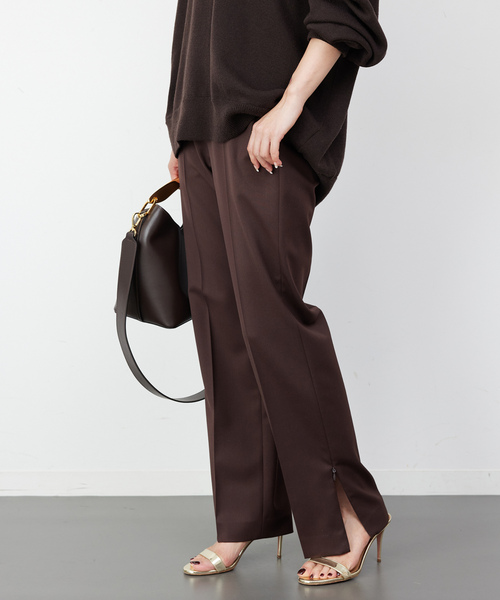 ☆美品☆【MUSE de Deuxieme Classe 】パンツ　38ブラウン Deuxieme Classe（ドゥーズィエムクラス） 「MUSE de Deuxieme Classe