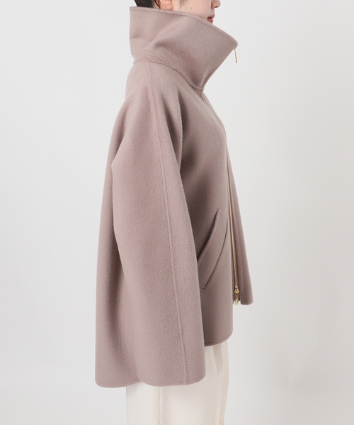 ◇新品◇NOBLE ノーブル　キャメルミックスリバージップコート【2024AW】 追加》キャメルミックスリバージップコート（その他ブルゾン／アウター