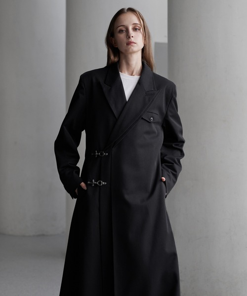 CLEL　チェスターコート　Sサイズ　ブラック CLEL（クレイル） チェスターコート S ブラック メンズ : ZOZOTOWN