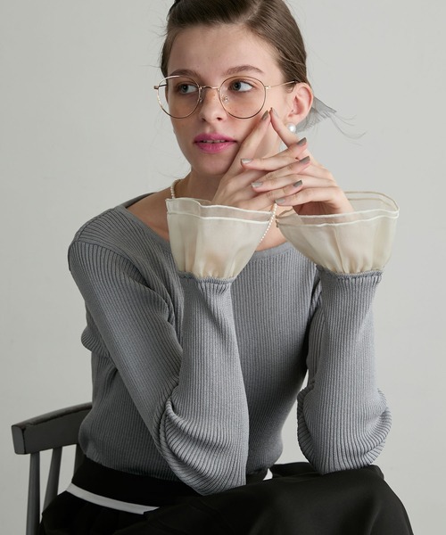 「BONLECILL noir」 長袖ニット FREE ブラック レディース_画像3