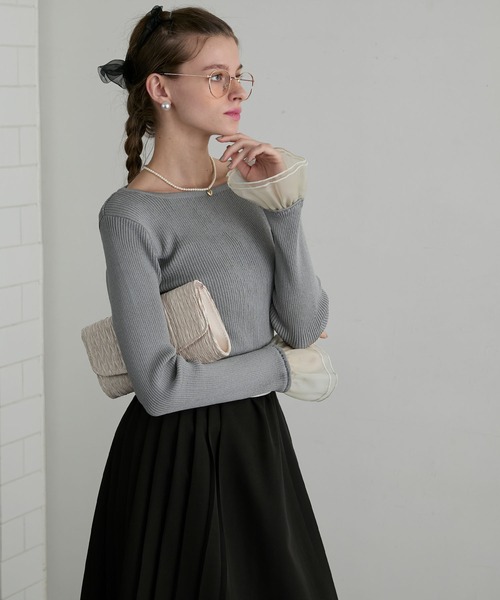 「BONLECILL noir」 長袖ニット FREE ブラック レディース_画像6