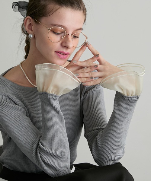 「BONLECILL noir」 長袖ニット FREE ブラック レディース_画像8