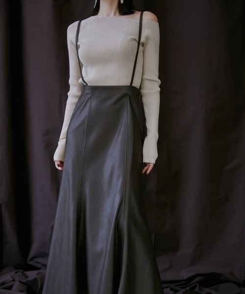 anuans（アニュアンス） ロングスカート MEDIUM ブラウン レディース