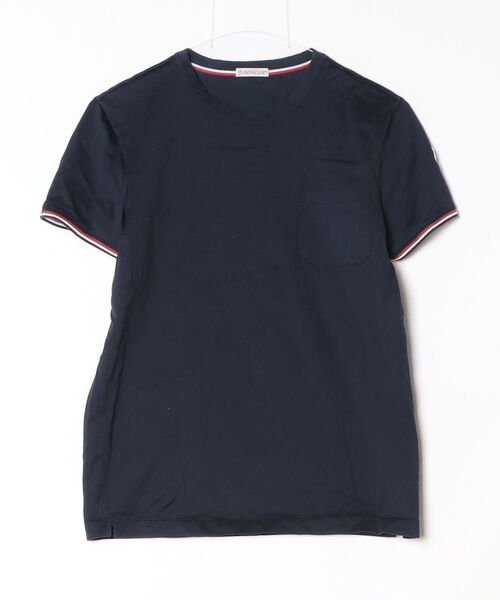 MONCLER（モンクレール） 半袖Tシャツ - ネイビー レディース 