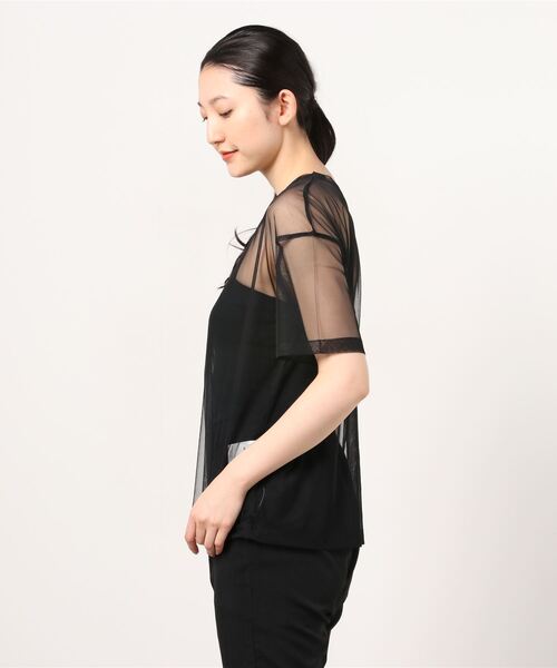 「Ray BEAMS」 半袖ブラウス ONE SIZE ブラック レディース_画像2
