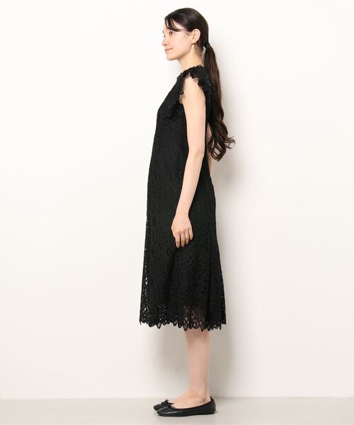 「CELFORD」 ノースリーブワンピース 36 ブラック レディースの画像