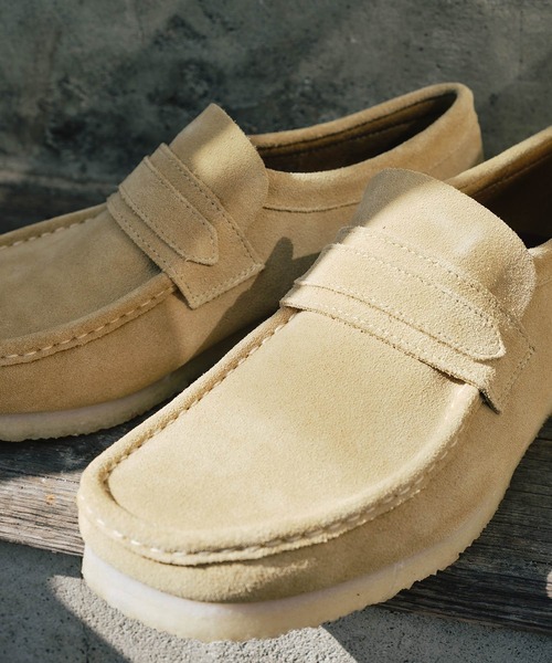 「Clarks」 ローファー UK6 イエロー メンズ_画像6
