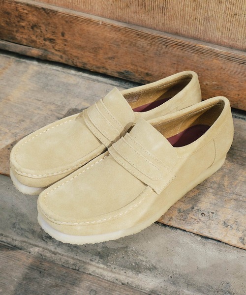 「Clarks」 ローファー UK6 イエロー メンズ_画像9