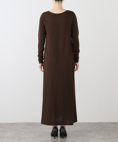 「Plage」 ニットワンピース 38 チャコールグレー レディースの画像