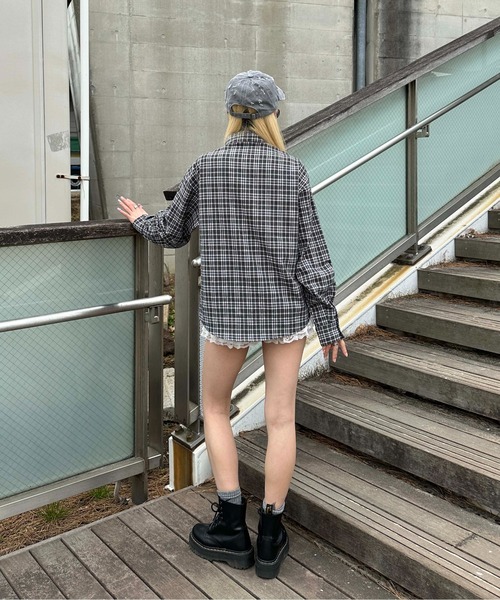 「sedacle girl」 長袖シャツ FREE ブラック レディース_画像5