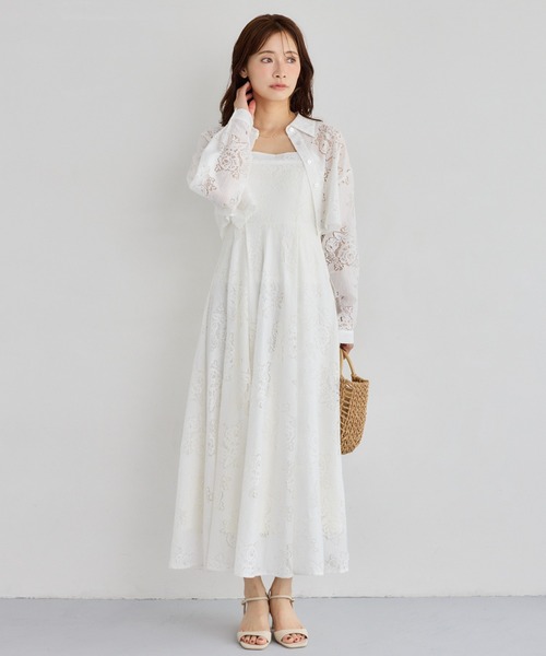 新品 mysty woman☆レースセットアップ mysty woman（ミスティウーマン） ドレス 「オケージョン」レース