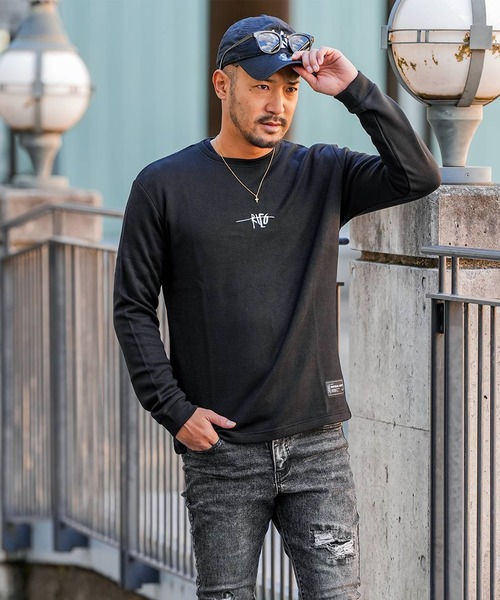 adamsJUGGLER（アダムスジャグラー） 長袖Tシャツ M ブラック メンズ
