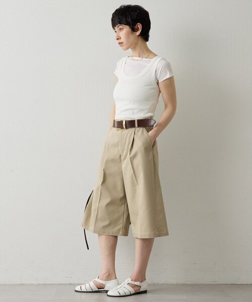 THE PAUSE ハーフパンツ ワイドパンツ パンツ 「THE PAUSE」タック