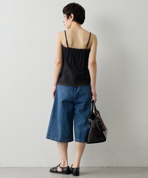 THE PAUSE パンツ 「THE PAUSE」タックハーフパンツ レディース
