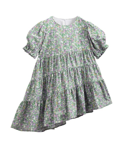 Fit more（フィットモア） 花柄アシメティアードトップス レディース 