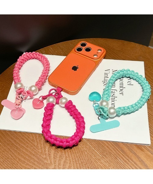 ハートチャーム パラコードスマホストラップ / : ZOZOTOWN Yahoo!店