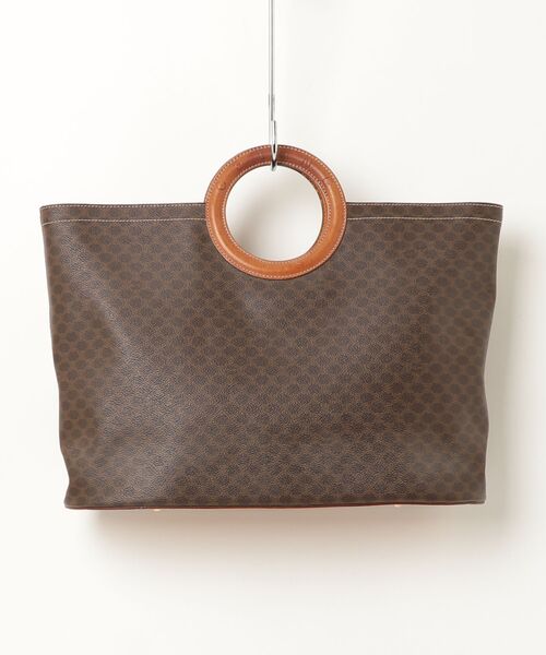 VINTAGE CELINE マカダム柄　ハンドバッグ CELINE（セリーヌ） マカダム柄 サークルハンドル ハンドバッグ