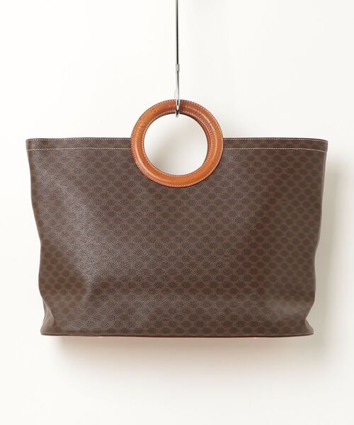 CELINE（セリーヌ） マカダム柄 サークルハンドル ハンドバッグ
