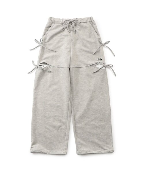 パンツ サイドあきスウェットパンツ キッズ 子供服 女の子の画像