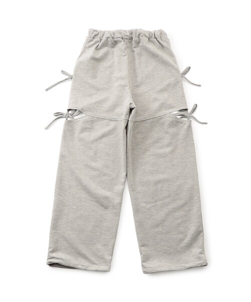 パンツ サイドあきスウェットパンツ キッズ 子供服 女の子の画像