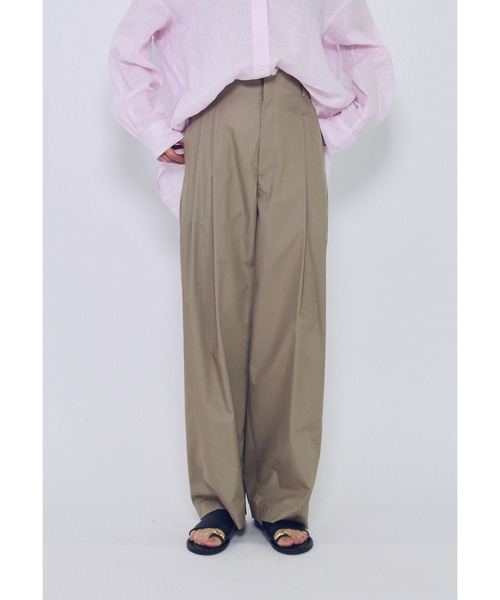 ワイドパンツ パンツ チンツシェルチェーンパンツ レディースの画像