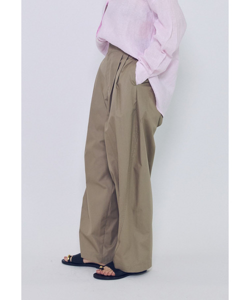 ワイドパンツ パンツ チンツシェルチェーンパンツ レディースの画像