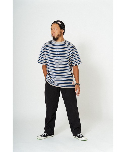 「BIG MIKE」 半袖Tシャツ LARGE グリーン×オレンジ メンズ_画像2