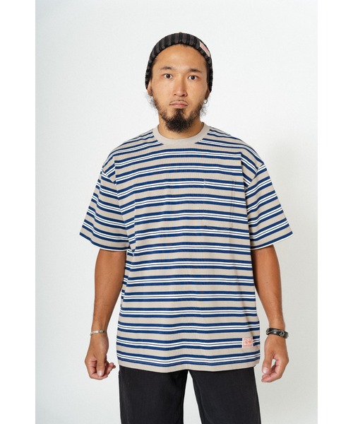 「BIG MIKE」 半袖Tシャツ LARGE グリーン×オレンジ メンズ_画像3