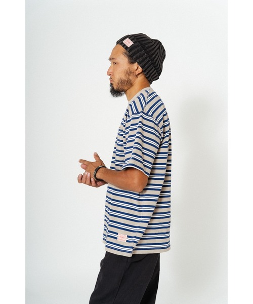 「BIG MIKE」 半袖Tシャツ LARGE グリーン×オレンジ メンズ_画像5