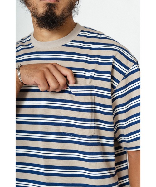 「BIG MIKE」 半袖Tシャツ LARGE グリーン×オレンジ メンズ_画像7