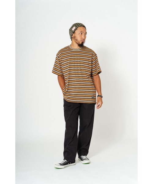 「BIG MIKE」 半袖Tシャツ LARGE グリーン×オレンジ メンズ_画像9