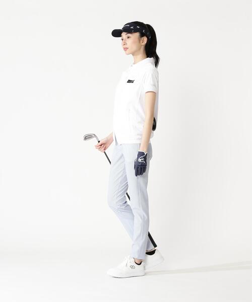 ベスト ジレ 「PEARLY GATES」ファン＆ペルチェ付きディンプルメッシュストレッチラミネート レディースの画像