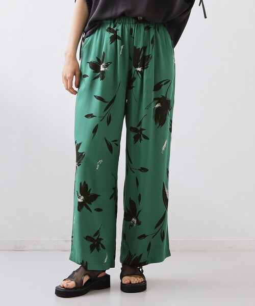 THE SHOP TK パンツ 花柄レーヨンパンツ レディース : ZOZOTOWN Yahoo