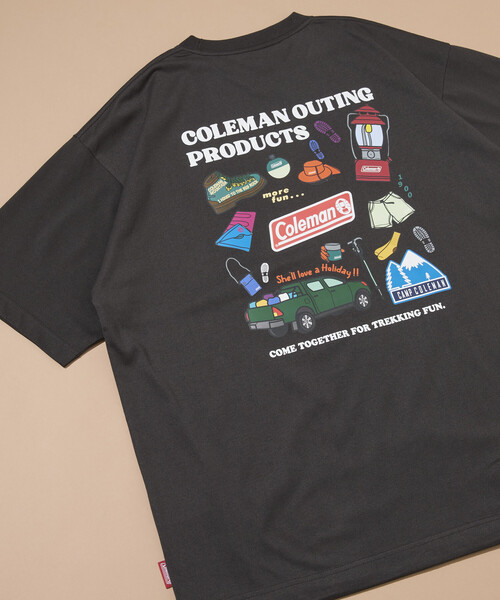 Coleman（コールマン） tシャツ 別注 Trekking Goods バックプリント