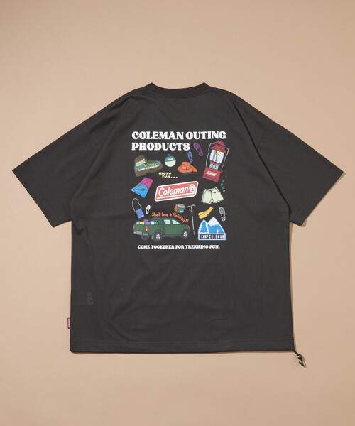 Coleman（コールマン） tシャツ 別注 Trekking Goods バックプリント