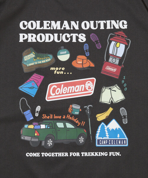 tシャツ Coleman/コールマン 別注 Trekking Goods バックプリント スピンドルTシャツ メンズ | Coleman | 16
