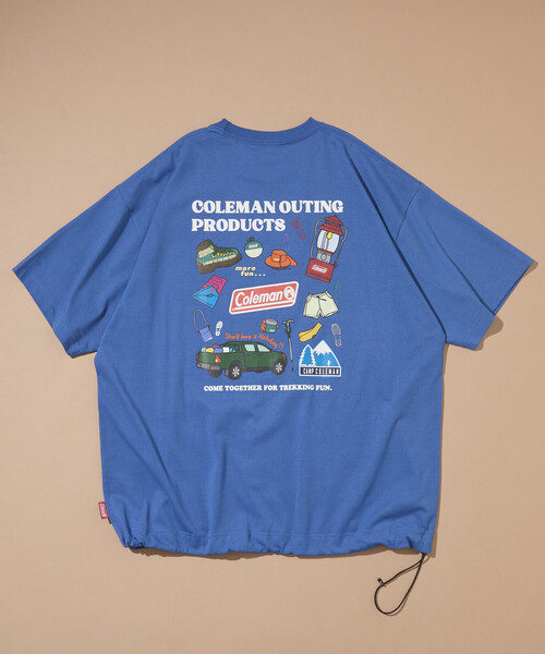 Coleman（コールマン） tシャツ 別注 Trekking Goods バックプリント