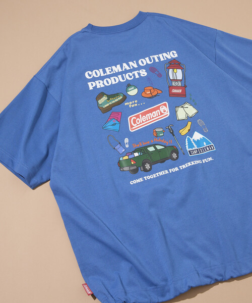 tシャツ Coleman/コールマン 別注 Trekking Goods バックプリント スピンドルTシャツ メンズ | Coleman | 20