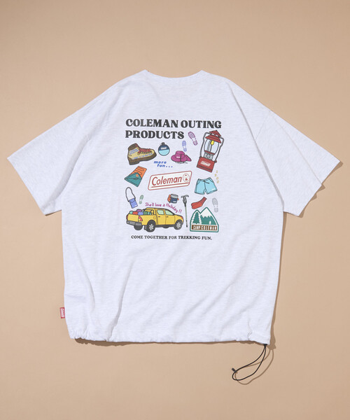 専用まとめ商品　コールマン　パックアウェイコット　エアリズムTシャツ　7着 Coleman（コールマン） tシャツ 別注 Trekking Goods バックプリント