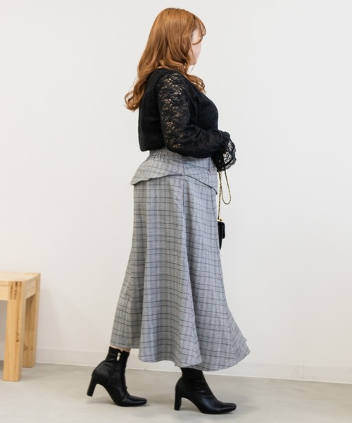 「CLETTE」 長袖カットソー 4L ブラック レディース_画像3